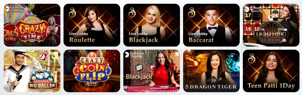 Jeux de casino en direct SLOTT CASINO