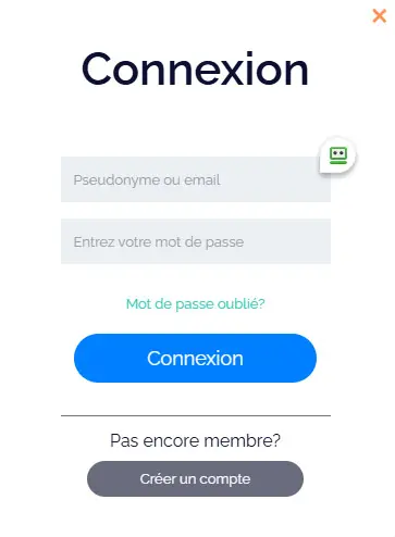 Connexion des membres du SLOTT CASINO