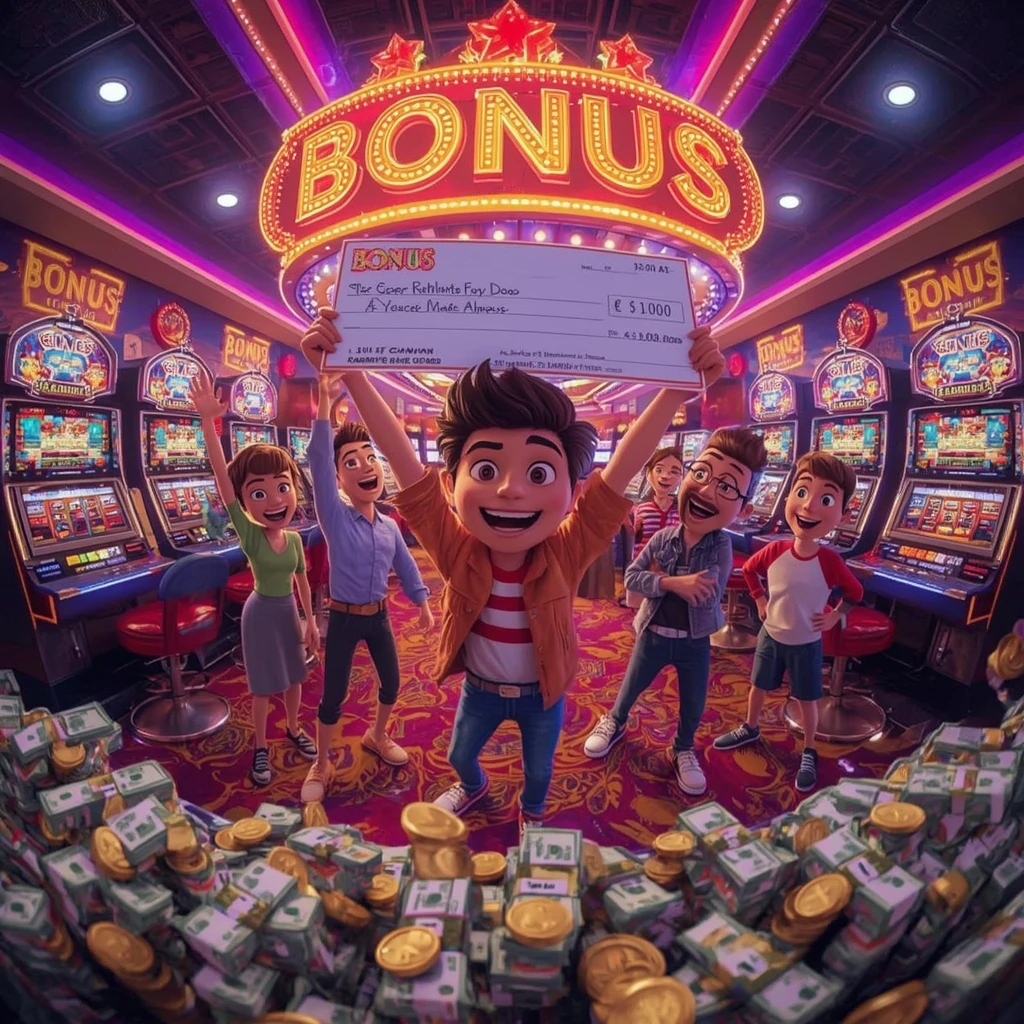 bonus dans les mains d’un joueur au SLOTT CASINO