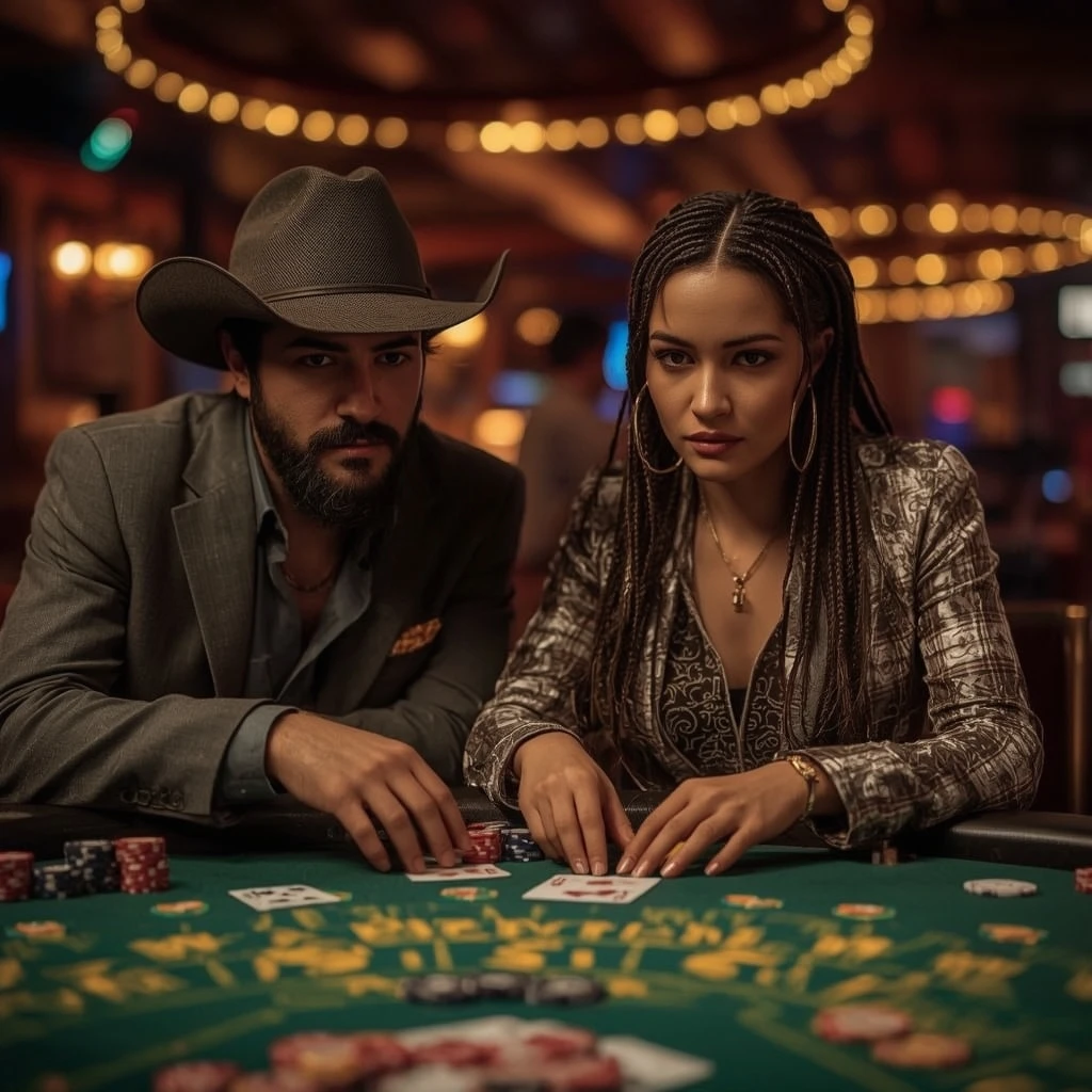 photo de deux joueurs de poker au Slott Casino